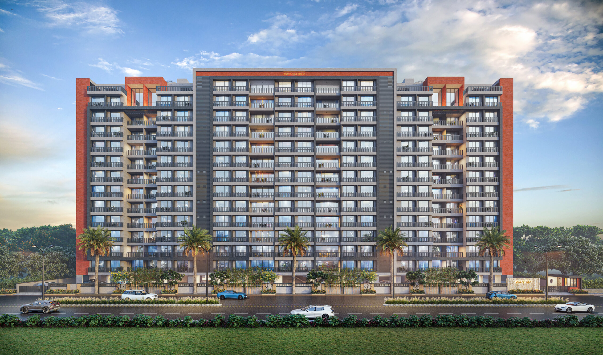Ocean Sky 3 BHK residential project in Gandhinagar